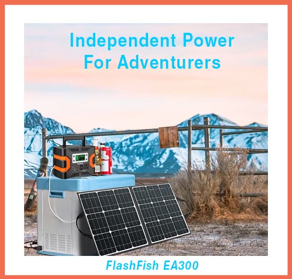 FlashFish EA300 Solar Power