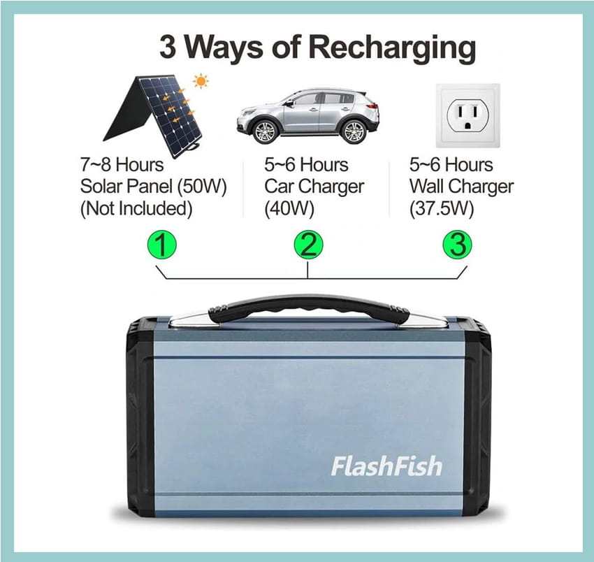 FlashFish G300 3 Way Recharge